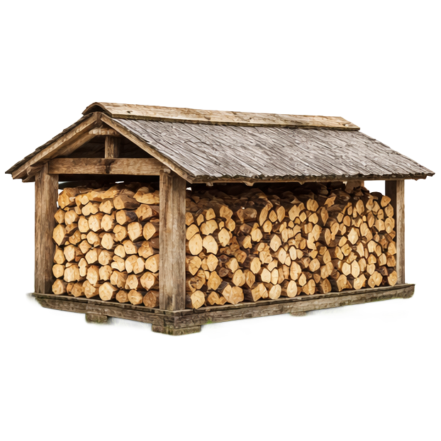 Natuur gedroogd haardhout